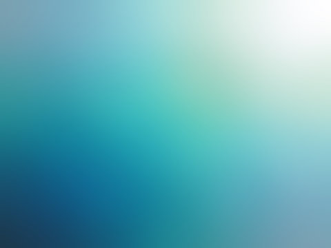 Abstract gradient turquoise blue teal white colored blurred back