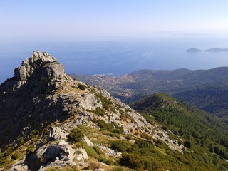 Fototapeta na wymiar Isola d'Elba, tra mare e cielo