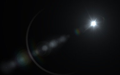 Lens Flare white lightstreak
