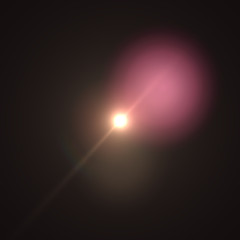 Lens Flare pink glossy
