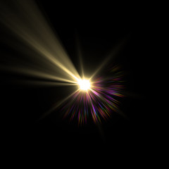 Lens Flare yellow nova