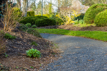 Obraz premium View of a public garden with plantings