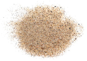 pile sand isolated on white background © dule964