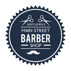 professional barber shop icon vector illustration graphic