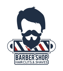 professional barber shop icon vector illustration graphic