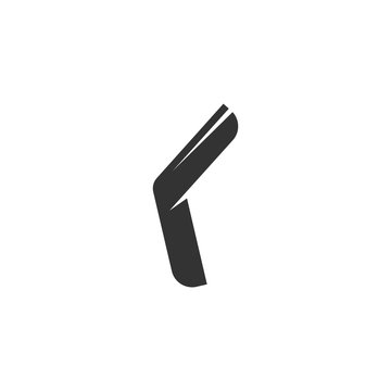 Boomerang icon isolated on a white background
