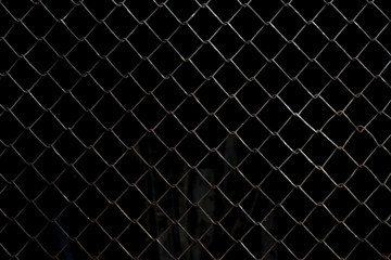 Bright shiny metal grid