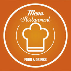 menu restaurant cover icon vector illustration graphic