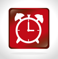 time clock watch wall isolated icon vector illustration design