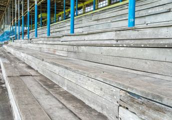 Old wooden grandstand