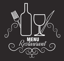 menu restaurent food icon vector illustration design