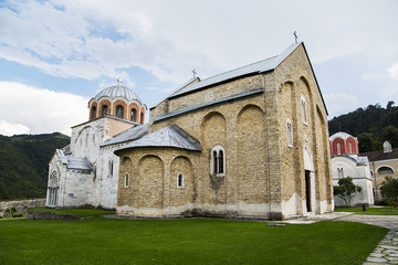 Fototapeta na wymiar Studenica monastery in Serbia