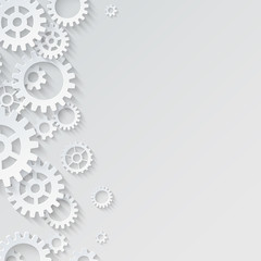 Vector gears and cogs background