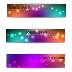 A set of web banners, vector illustration.