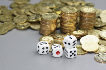 Dices and Gold coins