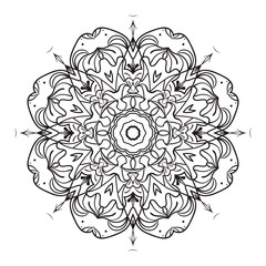 Mandala Coloring Illustration