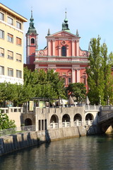 Ljubljana, Frančiškanska cerkev (Franziskanerkirche) - August 2016)
