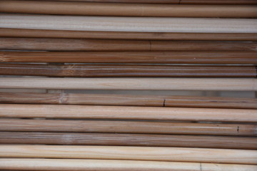 roof panel made of bamboo .String sticks made of bamboo as background as panel. bamboo Fence out door Background