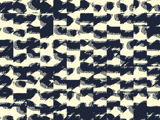 Abstract grunge vector background. Monochrome  composition of irregular graphic elements.