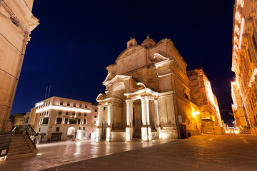 Church of St Catherine of Italy in Valletta - obrazy, fototapety, plakaty