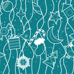 Seamless christmas pattern background