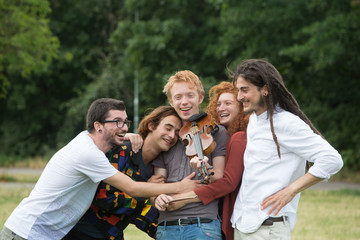 Music, hugs and fun in park