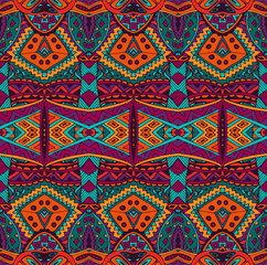 ethnic tribal ornamental pattern colorful