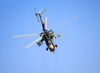 Fototapeta premium Combat helicopter in flight