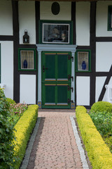 Haustür in Wustrow, Darss, Deutschland