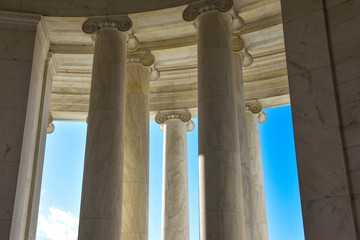 Internal columns at the Thomas Jefferson Memorial. Washington DC, USA. © Giuseppe Crimeni