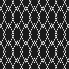 Naklejka premium Tile black and white vector pattern or website background