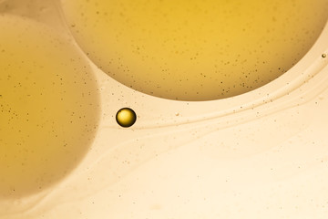 Abstract composition with oil, water and ink