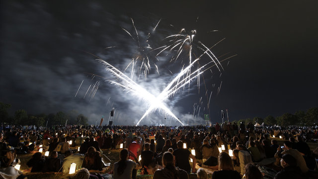 Flammende Sterne in Ostfildern - Feuerwerk
