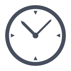 Simple classic black and white round wall clock.