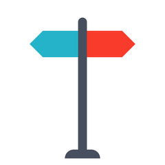 Decision making Concept with direction arrow sign.