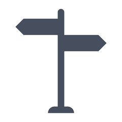 Decision making Concept with direction arrow sign.