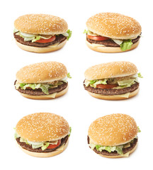 Fresh hamburger isolated