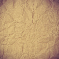 Old vintage brown page paper texture or background
