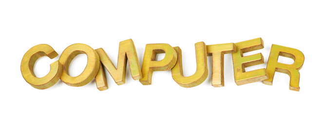 Fototapeta premium Word made of wooden letters isolated