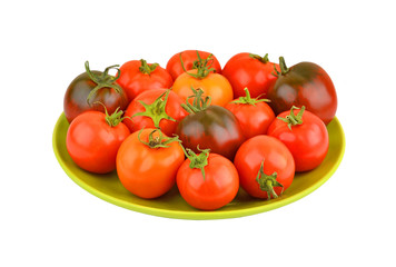 Tomato on plate
