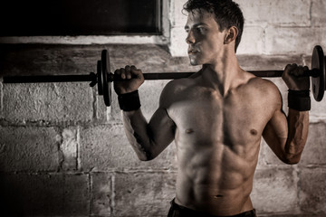 Athletic Man Exercising