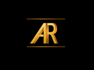 AR Initial Logo for your startup venture