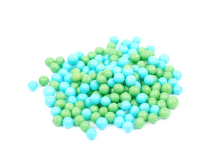 Pile of candy sprinkles isolated