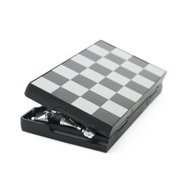 Folded chess board isolated