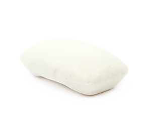 Single piece of soap isolated