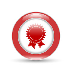 badge with ribbons icon