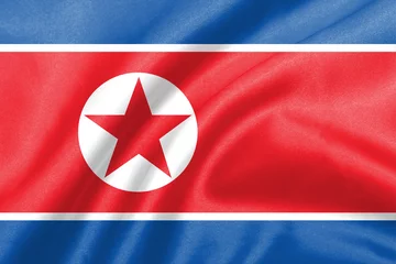 Printed roller blinds North Europe ripple north korea flag