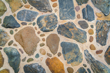 Stone wall texture background .