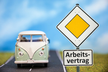 Schild 137 - Arbeitsvertrag