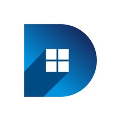 Obraz premium D initial logo